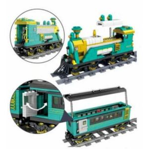 Kazi KY98225 Dampflokomotive mit Personenwaggons und...