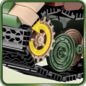 Cobi 2540 PzKpfW VI Ausf. B Königstiger Pad printed - no Stickers (Historical Collection, WWII)