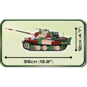 Cobi 2540 PzKpfW VI Ausf. B Königstiger Pad printed - no Stickers (Historical Collection, WWII)
