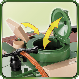 Cobi 2540 PzKpfW VI Ausf. B Königstiger Pad printed - no Stickers (Historical Collection, WWII)