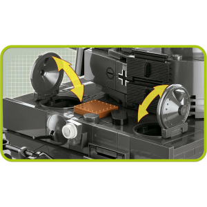 Cobi 2538 PZKPFW VI TIGER Ausf. E  Pad printed - no Stickers (Historical Collection WWII)