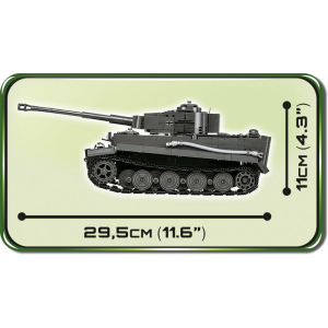 Cobi 2538 PZKPFW VI TIGER Ausf. E  Pad printed - no Stickers (Historical Collection WWII)