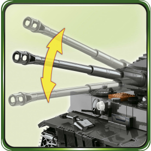 Cobi 2538 PZKPFW VI TIGER Ausf. E  Pad printed - no Stickers (Historical Collection WWII)