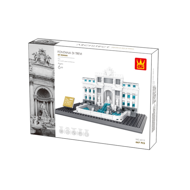Wange 4212 Architect-Set Fontana di Trevi of Roma / Trevi-Brunnen Rom