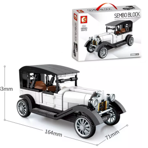 Sembo 607403 Oldtimer weiß-schwarz