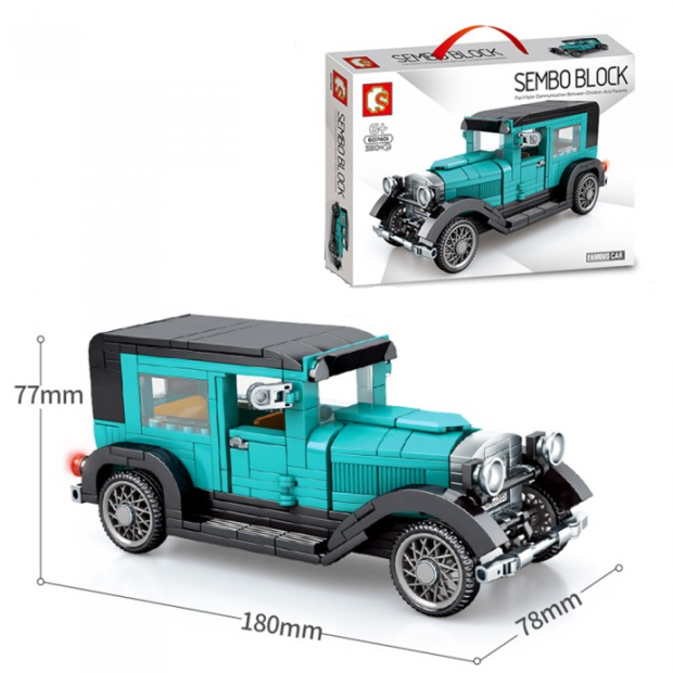 Sembo 607401 Oldtimer türkis-schwarz