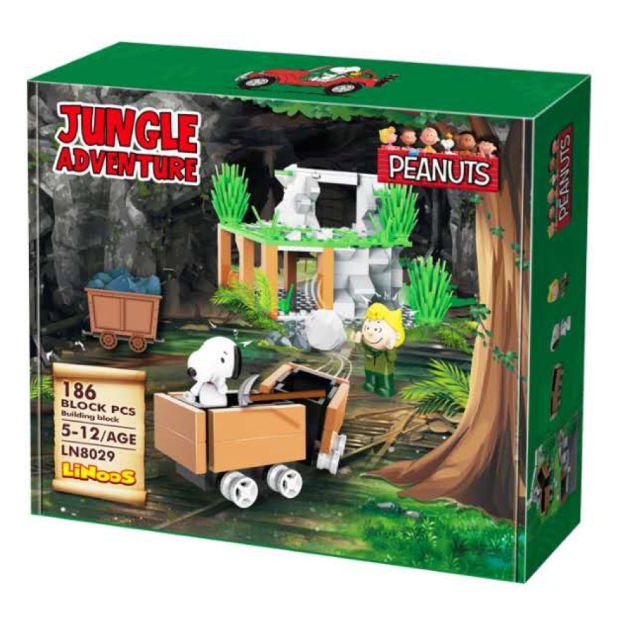 Linoos Peanuts LN8029 Dschungelabenteuer im Bergwerk mit Snoopy und Sally