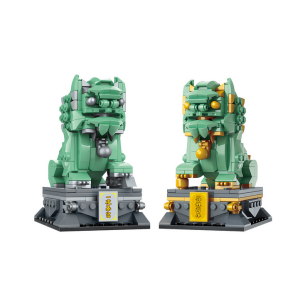 Keeppley by Qman K10111 Zwei Löwen - Statuen der Verbotenen Stadt