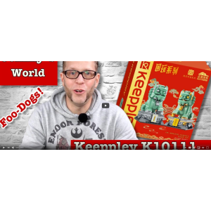 Keeppley by Qman K10111 Zwei Löwen - Statuen der Verbotenen Stadt