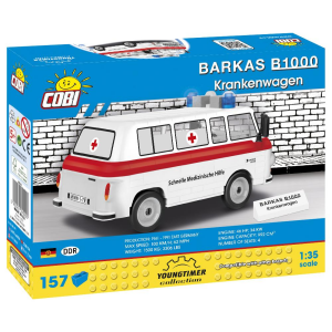 Cobi 24595 Barkas B1000 SMH3 Krankenwagen Pad printed...