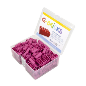 Q-Bricks 300 Teile Box Unicolor Basisfarben / 7...