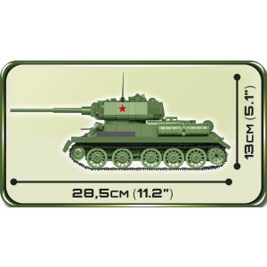 Cobi 2542 Russischer T34/85 2 in 1 Pad Printed (Historical Collection)