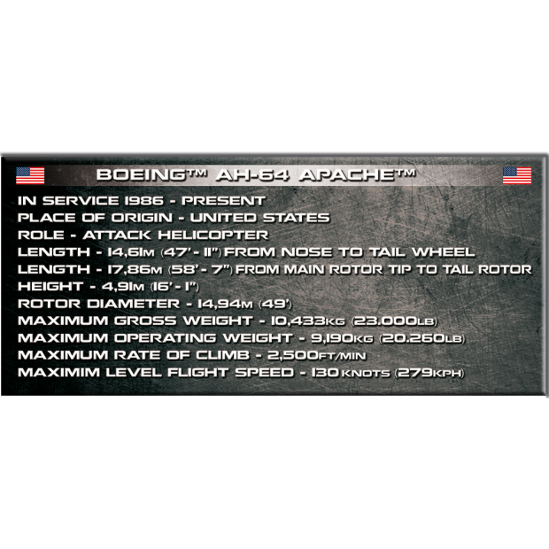 Cobi 5808 AH-64 APACHE Hubschrauber (Armed Forces - Planes)