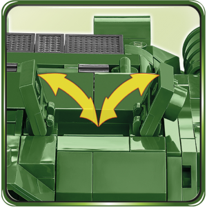 Cobi 2541 SU 100 Pad printed - no Stickers (Historical Collection, WWII)