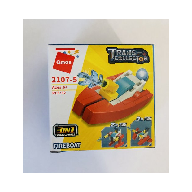 Qman 2107 Trans-Collector 10 Mini-Sets je 3 in 1 Feuerwehr, SWAT Mitgebsel