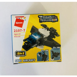 Qman 2107 Trans-Collector 10 Mini-Sets je 3 in 1 Feuerwehr, SWAT Mitgebsel