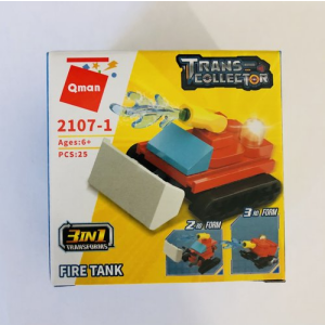 Qman 2107 Trans-Collector 10 Mini-Sets je 3 in 1 Feuerwehr, SWAT Mitgebsel