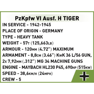 Cobi 2705 M4A3E8 Sherman Easy Eight 1:48 Pad Pinted- no Stickers