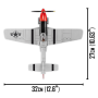 Cobi 5806 Top Gun Mustang P-51D