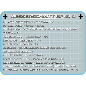 Cobi 5716 Messerschmitt BF 110 B