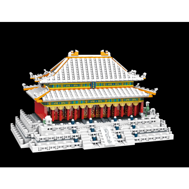 Keeppley 10128 Palast in verschneiter Winterlandschaft