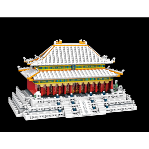 Keeppley 10128 Palast in verschneiter Winterlandschaft