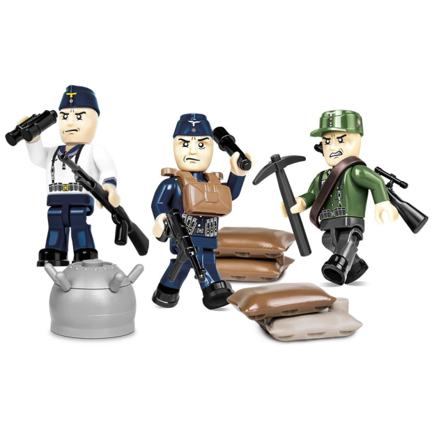 Cobi 2046 Narvik 1940 Soldaten-Figuren mit Zubehör (Historical Collection WWII)