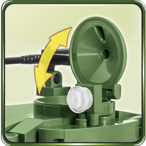 Cobi 2543 M24 CHAFFEE - pad printed -  (Historical Collection, WWII)