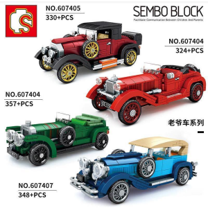 Sembo 607404 Classic Car Oldtimer rot