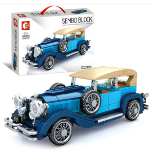 Sembo 607407 Classic Car Oldtimer blau