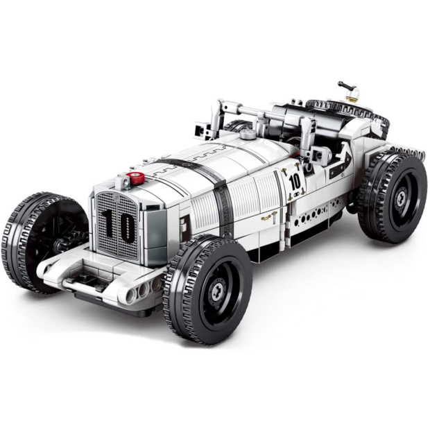 Sembo 8150 Classic Car Oldtimer weiß mit Pull Back Funktion