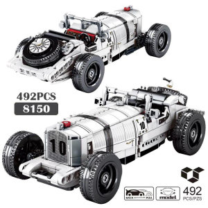 Sembo 8150 Classic Car Oldtimer weiß mit Pull Back...