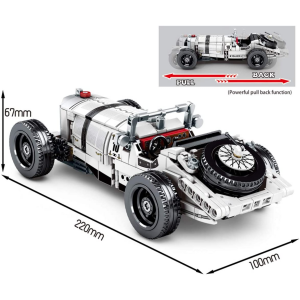 Sembo 8150 Classic Car Oldtimer weiß mit Pull Back Funktion