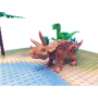 Modbrix Dino-Welt mit 2 Grundplatten und 4 Dinosauriern (84-teilig)