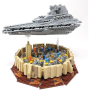 The Empire over Jedha City Diorama mit Sternenkreuzer