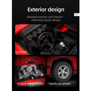 CaDA MASTER C61045W Classic Sports Car 1:12.5