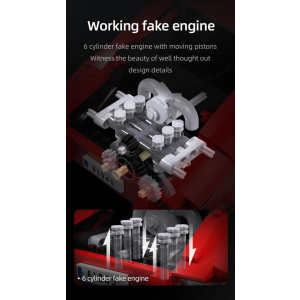 CaDA MASTER C61045W Classic Sports Car 1:12.5