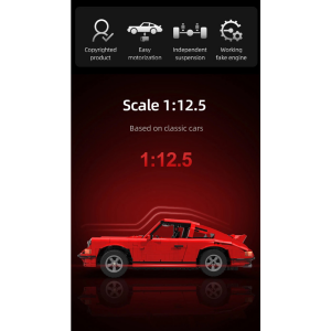 CaDA MASTER C61045W Classic Sports Car 1:12.5