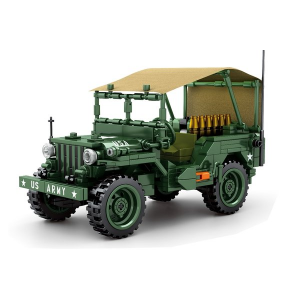 Sembo 705805 Bejing Auto Museum grüner US Army...