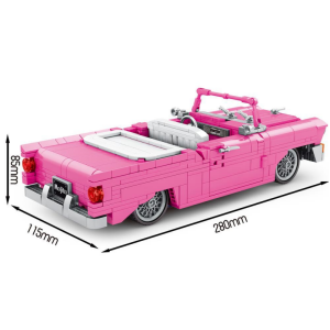 Sembo 8404 Knall-Pinkes US-Straßenkreuzer Cabrio mit Pullback - Funktion