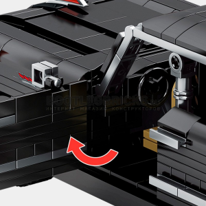 Sembo 705920 Bejing Auto Museum schwarzer Hongqi L5 mit Pull Back Funktion