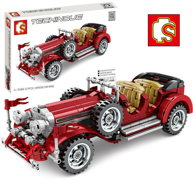 Sembo 701650 rotes Oldtimer Cabrio