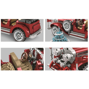 Sembo 701650 rotes Oldtimer Cabrio