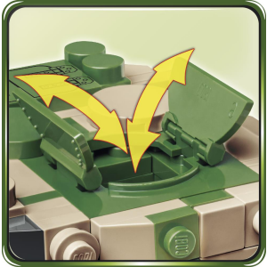 Cobi 2544 COBI 2544 British TOG II SHT Super Heavy Tank - Pad Printed-