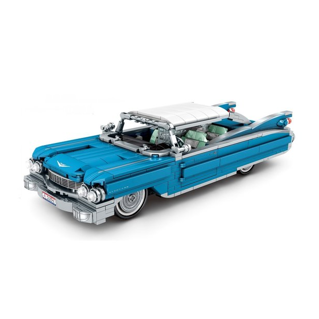 Sembo 701807 Beijing Auto Museum blauer Straßenkreuzer