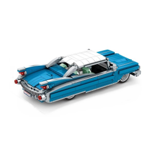 Sembo 701807 Beijing Auto Museum blauer Straßenkreuzer