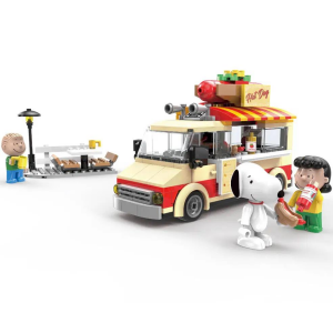 Linoos Peanuts LN8009 Hot Dog Wagen mit Snoopy, Linus und...