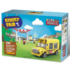 Linoos Peanuts LN8006 Schulbus mit Snoopy, Linus und Lucy