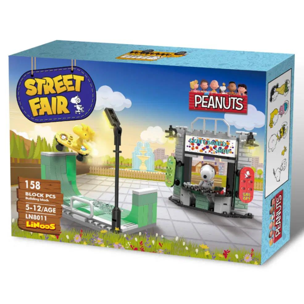 Linoos Peanuts LN8011 Skaterpark mit Snoopy und Woodstock