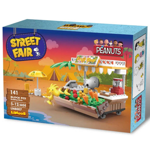 Linoos Peanuts LN8007 Frucht-Stand mit Snoopy und Woodstock